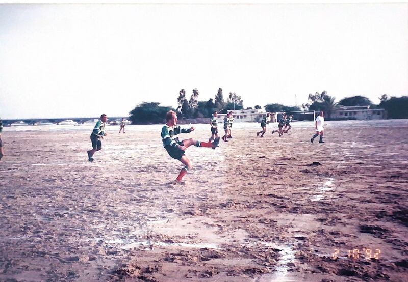 Matches used to be played on a stretch of beach at low tide, near where the Ritz Carlton Hotel is now situated. Photo: Andy Cole