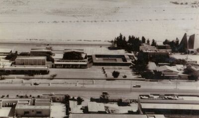 An aerial view of the school in 1967, on the plot in Oud Metha allotted by Sheikh Rashid bin Saeed Al Maktoum. Photo: Dubai English Speaking School