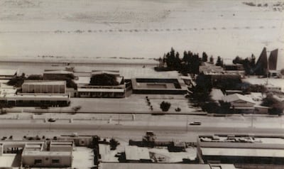 An aerial view of the school in 1967, on the plot in Oud Metha allotted by Sheikh Rashid bin Saeed Al Maktoum. Photo: Dubai English Speaking School