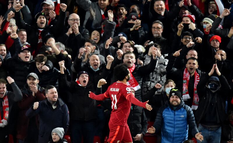 15. Liverpool keep the momentum going with a 3-1 win over Newcastle at Anfield, with Salah netting the second, on December 16. Reuters