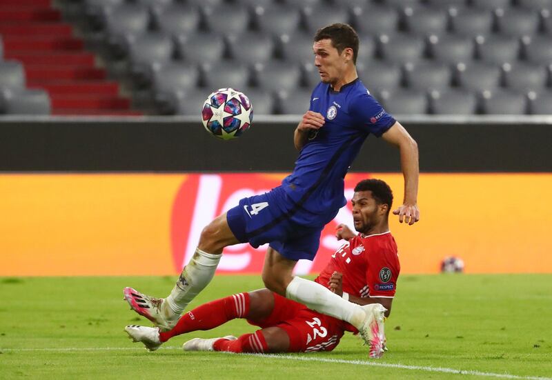 Andreas Christensen – 5.  Outclassed when up against Lewandowski (no real shame there) and played his part in a typically brittle Chelsea defence. Reuters