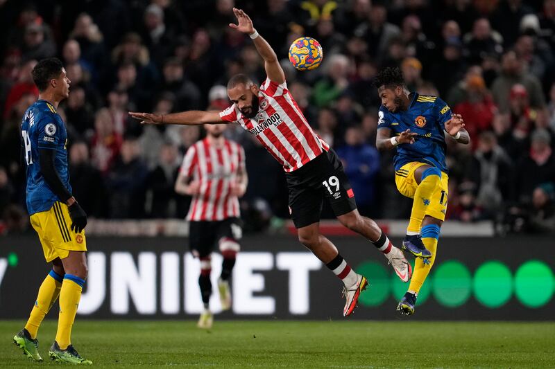 Fred - 6: Poor clearance helped set-up one of Brentford’s early chances. Trusted by his manager but still loses the ball too often. Not afraid to push forward. Hit in the head from behind by Jensen. Super ball for Elanga to set up United’s first. AP