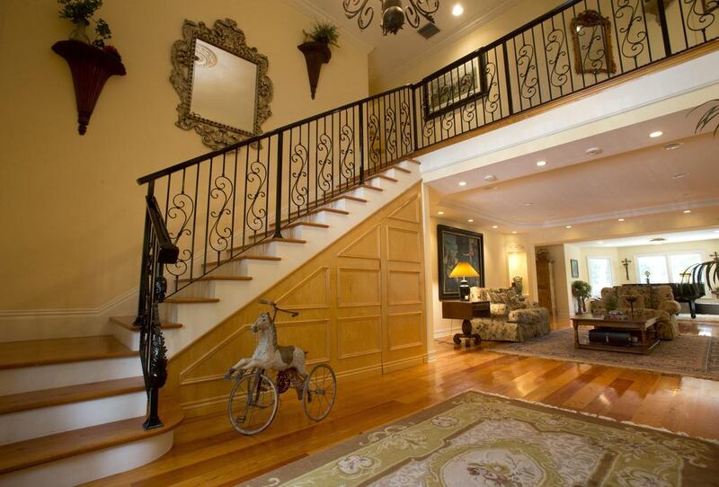 The foyer of the five-bedroom Florida mansion. AP