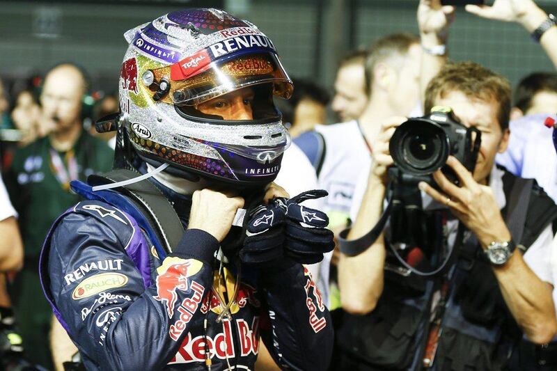Sebastian Vettel beat Fernando Alonso by 32 seconds in the Singapore Grand Prix. Diego Azubel / EPA