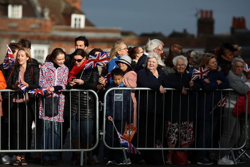 Crowds gather.  Getty Images