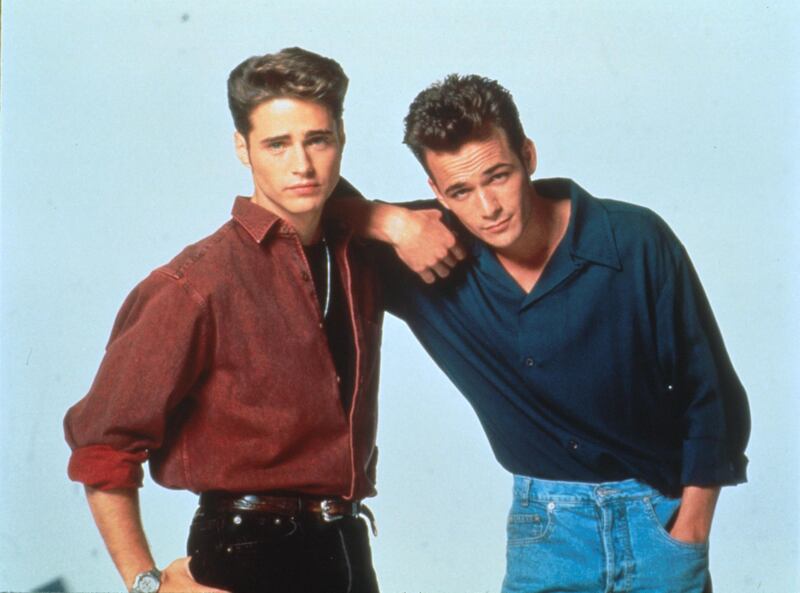 B7YBNY Beverly Hills, 90210 TV-Series 1990-2000 USA Created by Darren Star Luke Perry, Jason Priestley. Photo 12 / Alamy Stock Photo