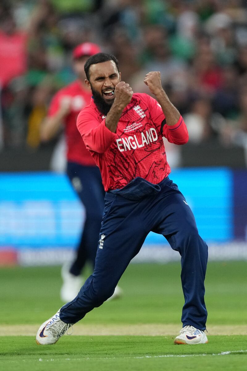9) Adil Rashid (England) Just four wickets in the tournament, yet vital to England’s title win. His over to Babar Azam and Iftikhar Ahmed in the final was a masterpiece. Getty