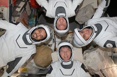 Dr Al Neyadi and his colleagues will then be carried out of the capsule and be placed in a gurney-type transport. Photo: Nasa