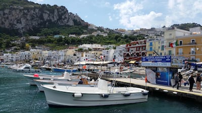 The scenic Italian island of Capri in the Gulf of Naples is hosting three days of talks between G7 foreign ministers. AFP 