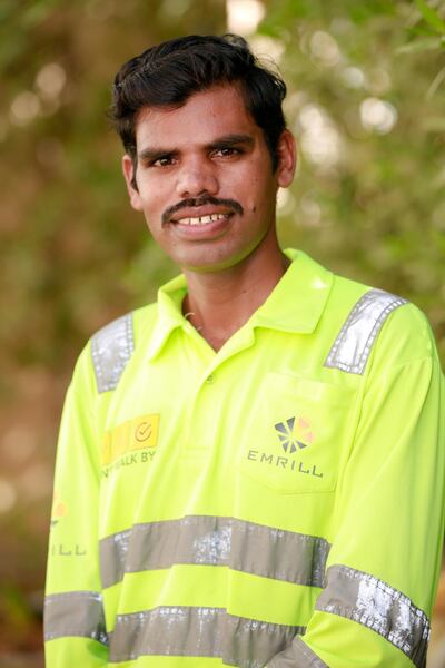 Emrill employee Ramesh Gangarajam Gandi was surprised and touched by people's reactions. Supplied by Emrill 