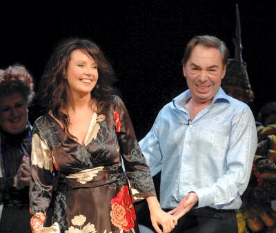 Mandatory Credit: Photo by Alan Davidson/Silverhub/REX/Shutterstock (7546433bd)
20th Birthday of the Phantom of the Opera at the Her Majesty's Theatre Haymarket London Sarah Brightman with Lord Andrew Lloyd Webber
The Phantom of the Opera - 09 Oct 2006