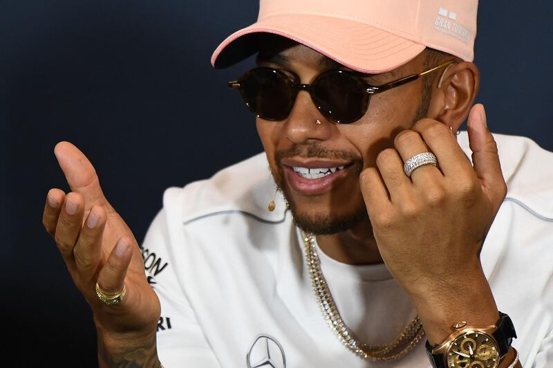 F1 driver Britain's Lewis Hamilton attends a press conference at the Circuit de Monaco in Monte Carlo on May 23, 2018 ahead of the Monaco Formula One Grand Prix.  / AFP / BORIS HORVAT
