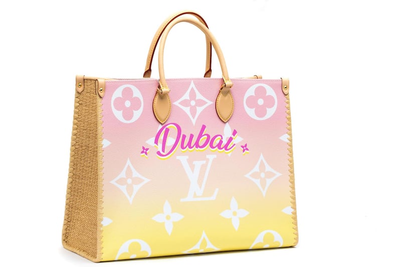 The Dubai Onthego Resort bag, in sunset colours, by Louis Vuitton. Courtesy Louis Vuitton