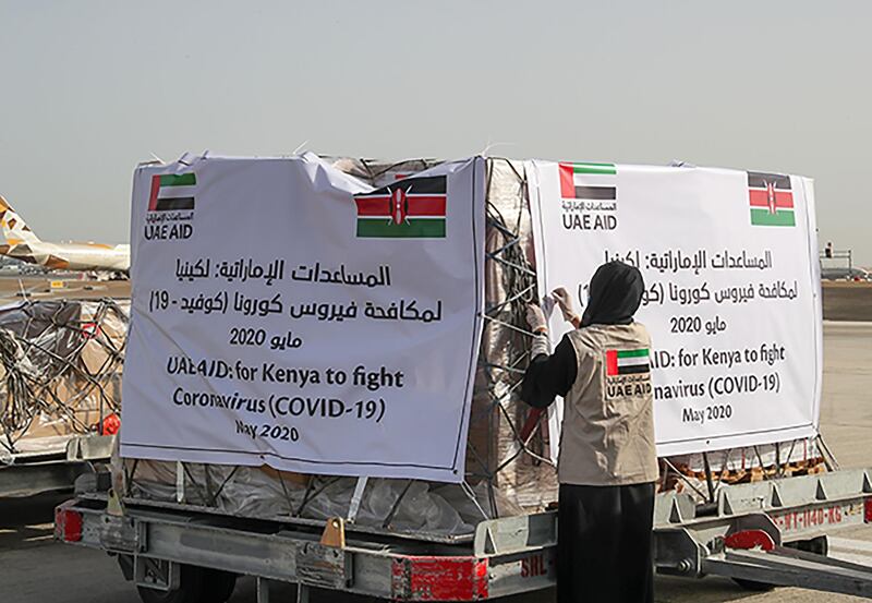 Medical supplies bound for Kenya. WAM/Hazem Hussein