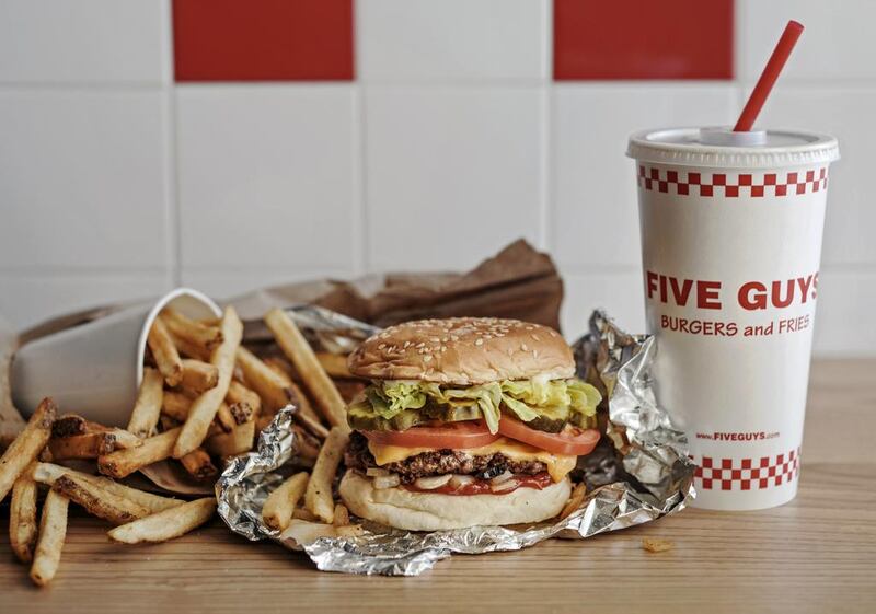 Five Guys has opened its first location in Abu Dhabi in Marina Mall. Courtesy Five Guys