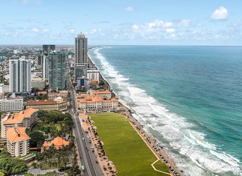 The Galle Face promenade in Colombo, which is the location of the Shangi-La, one of the targets of the devastating attack: the UAE has issued a travel warning for Sri Lanka, and other countries have updated travel advisories. Courtesy Shangri-La Hotels