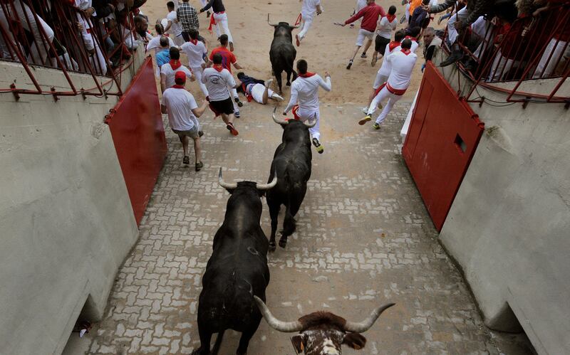 The nine-day fiesta became world famous with Ernest Hemingway's 1926 novel "The Sun Also Rises."Eloy Alonso / Reuters