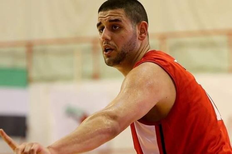 Former American college star Omar Samhan is one of the Egyptian national team's headliners. Satish Kumar / The National