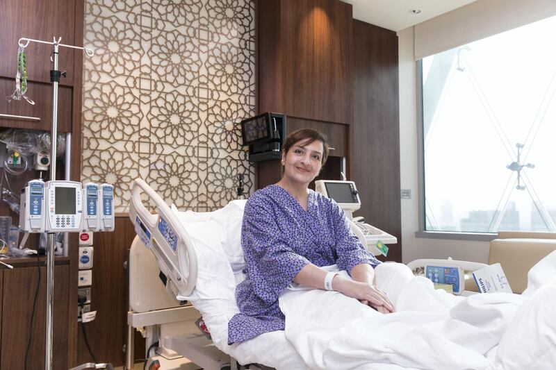 Abu Dhabi, United Arab Emirates, September 18, 2017:    Abeer Fadil, an Iraqi expatriate, who is a patient at Cleveland Clinic Abu Dhabi is trying to put together a Crohn's/Colitis patient support group at Cleveland Clinic on Al Maryah Island in Abu Dhabi on September 18, 2017. Christopher Pike / The National

Reporter: Roberta Pennington
Section: News