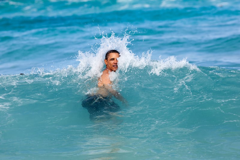 Mr Obama on vacation in his home state of Hawaii. Photo: The National Archives