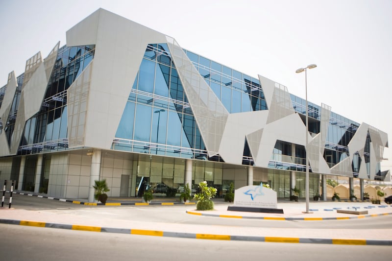 Abu Dhabi - July 20, 2008: The Imperial College London Diabetes Center. The center is built in the shape of an insulin molecule.  Lauren Lancaster / The National  *** Local Caption ***  LL_DiabetesClinic019.jpgLL_DiabetesClinic019.jpg