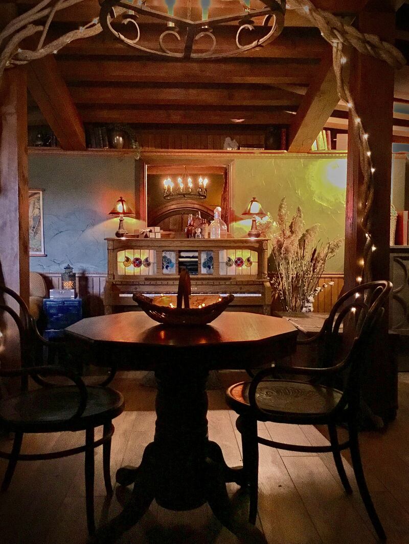 The interior of the cosy bar.  Photo: Cynthia Clayton