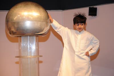 Children are encouraged to touch and experiment with all the exhibits at Sharjah Science Museum. Photo: Sharjah Museums Authority