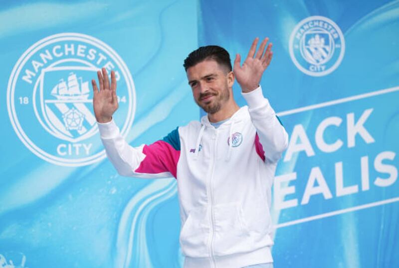 Jack Grealish at the Etihad Stadium.