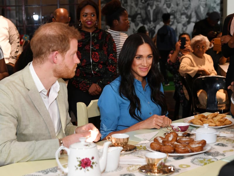 Britain's Prince Harry and Meghan, Duchess of Sussex visit District Six Museum, on the first day of their African tour in Cape Town, South Africa, September 23, 2019. Facundo Arrizabalaga/Pool via REUTERS
