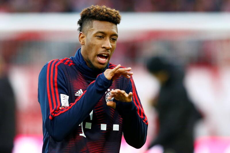 Soccer Football - Bundesliga - Bayern Munich v Nuremberg - Allianz Arena, Munich, Germany - December 8, 2018  Bayern Munich's Kingsley Coman before the match    REUTERS/Michaela Rehle  DFL regulations prohibit any use of photographs as image sequences and/or quasi-video