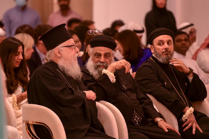 Priests of all faiths attended the official opening. 