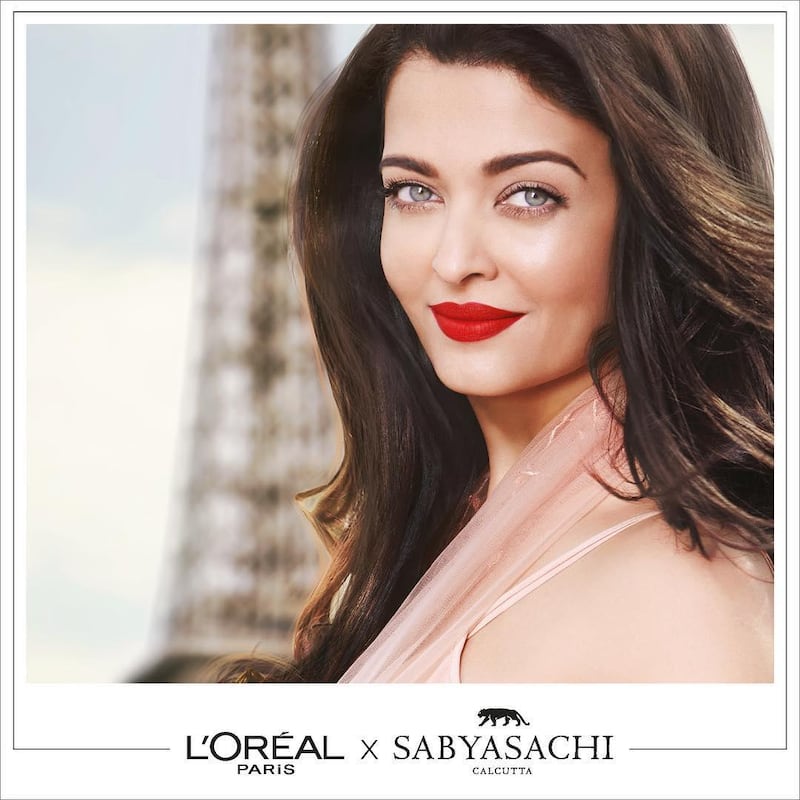 Indian designer and celebrity favourite Sabyasachi Mukherjee has teamed up with L’Oreal to create a limited edition makeup collection for the festive season. Courtesy L'Oreal