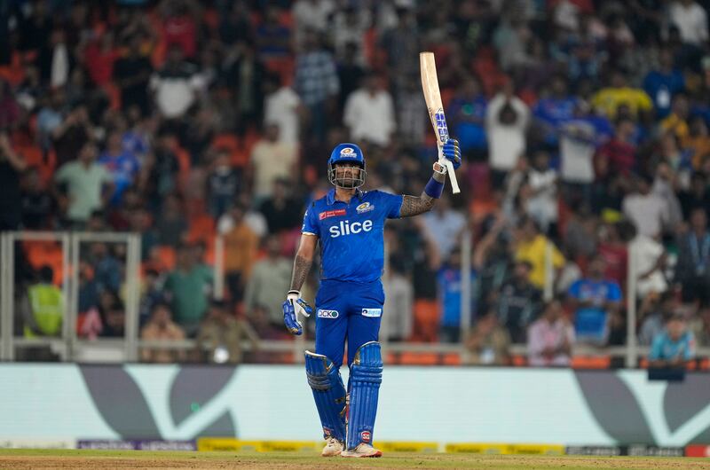 Suryakumar Yadav (Mumbai Indians, 605 runs at 43.21, SR 181.13) Could scarcely have done more to try to drag Mumbai back into the IPL winner’s circle, but they fell short. AP Photo