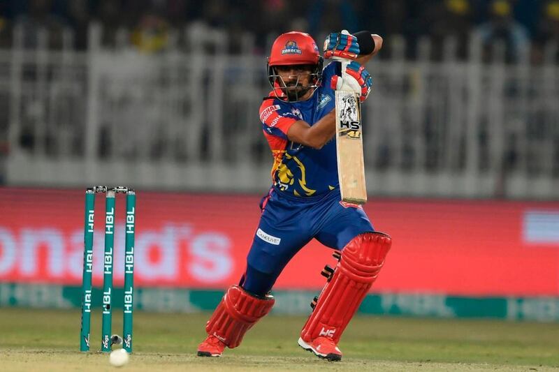 Karachi Kings' Babar Azam will be one of the star names when the Pakistan Super League resumes in Abu Dhabi. AFP