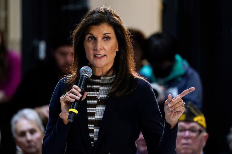 Nikki Haley put her name in for the Republican Party nomination in February. AP