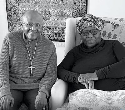 Desmond Tutu and his wife 