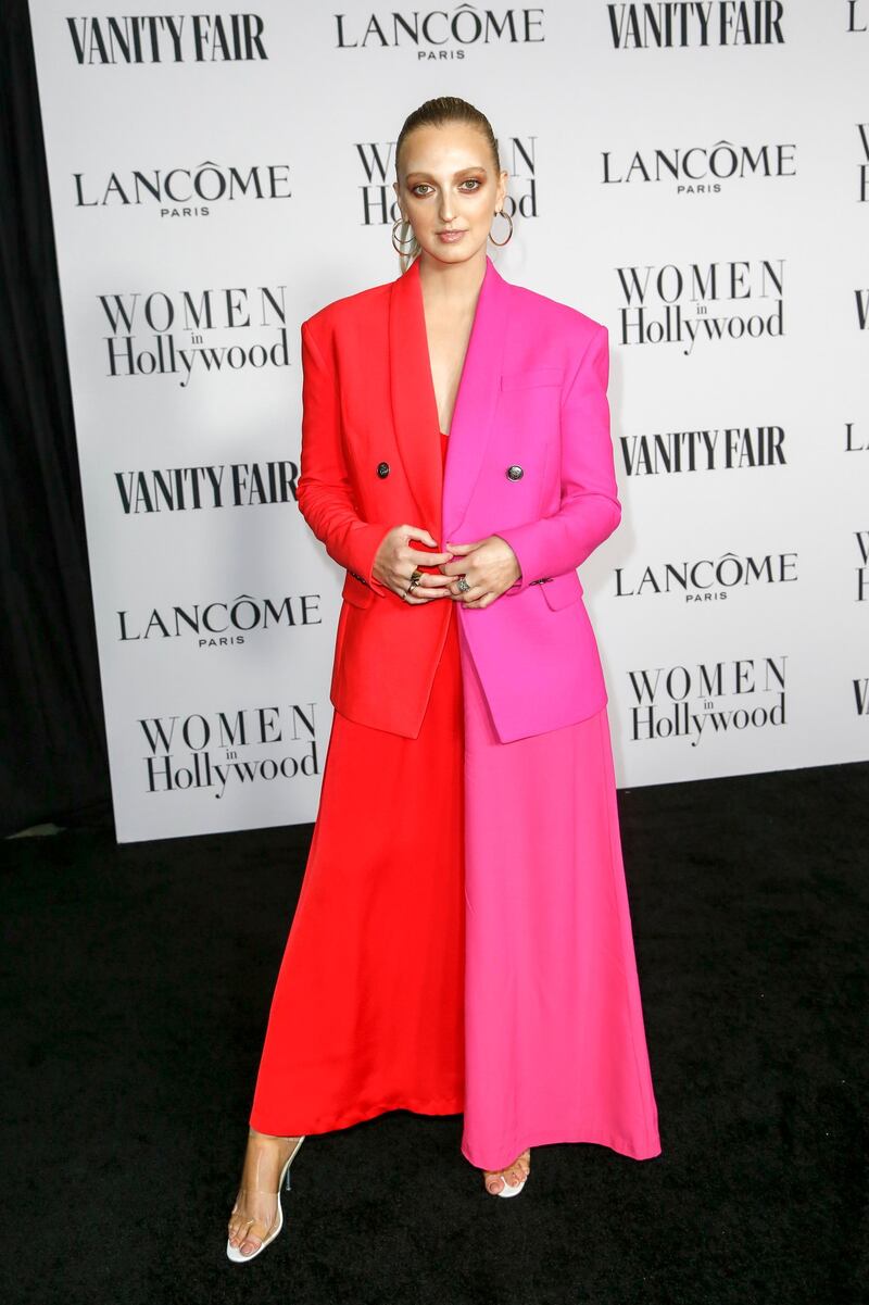 Georgia Hirst wears a look by Not a Label at the Vanity Fair and Lancome Women In Hollywood Celebration at the Soho House in Hollywood, California. EPA