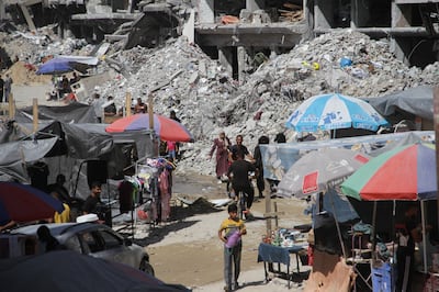 Palestinians in Jabalia camp struggle with lack of food and basic necessities.  Reuters