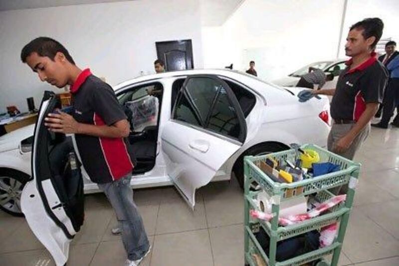 V-Kool's window-tinting service can cost as much as Dh7,000, with the package boasting 90 per cent heat reduction. Jaime Puebla / The National