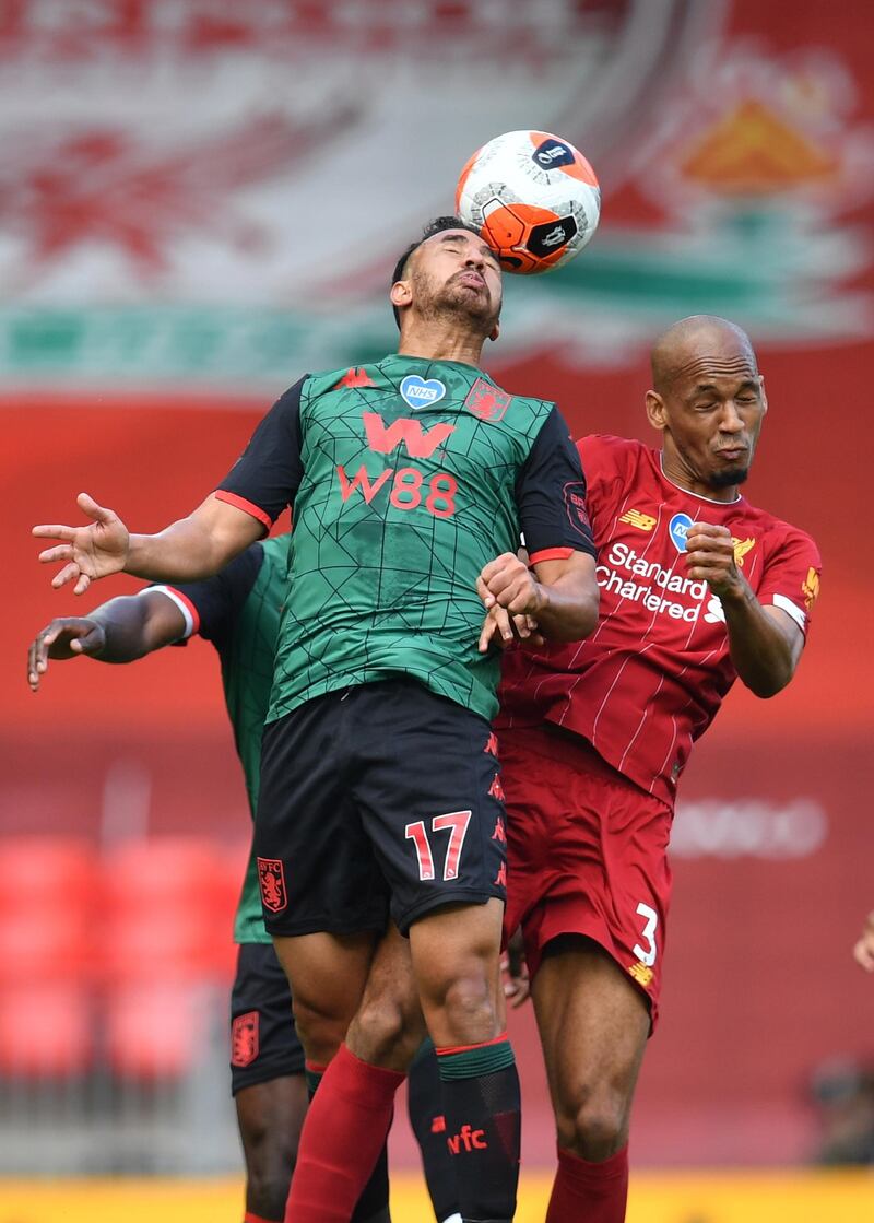 Fabinho – 6, Nowhere near the spellbinding display of the last time he played at Anfield, and he was subbed on the hour. EPA