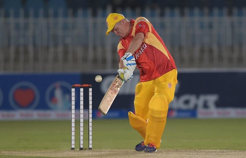 Dean Jones was the head coach of Islamabad United during the 2016 Pakistan Super League, leading the team to win the inaugural tournament. Aamir Qureshi / AFP