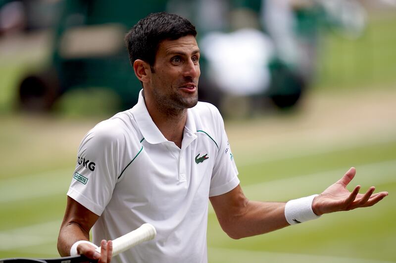 Novak Djokovic's visa to Australia was revoked after border officials there questioned his medical exemption from Covid-19 vaccination. PA