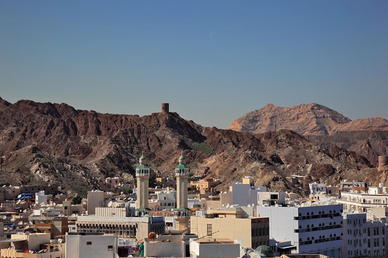 Skyline of courage yard, Muscat, Oman (Photo by: Bildagentur-online/UIG via Getty Images) *** Local Caption ***  bz21au-oman-construction.jpg