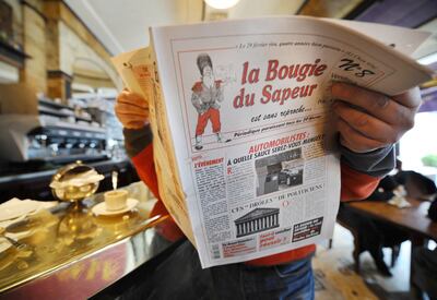 The release of a satirical broadsheet has become a tradition during leap years in France. AFP