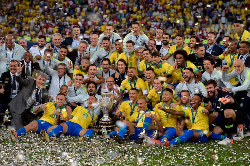 It was the first time since 2007 that Brazil had won the Copa America.  AFP