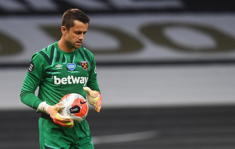 WEST HAM RATINGS: Lukasz Fabianski - 6: Couldn't do much about either goal. Dealt with Lo Celso's corners well. EPA