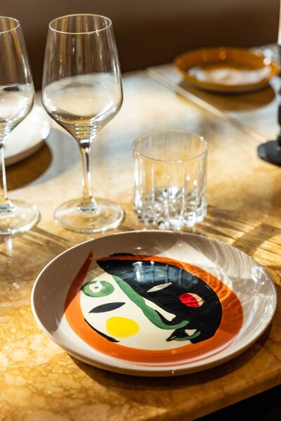 RSVP serves dishes to share on painted plates. Photo: RSVP 