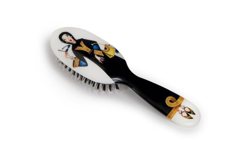 The brushes have microscopic scales that release and drag the sebum (natural oil) that is produced in the scalp distributing it along the hair making it shiny and healthy looking. Courtesy Rock & Ruddle