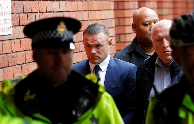 Wayne Rooney, Everton striker and former England captain arrives at Stockport Magistrates court, Stockport, Britain September 18, 2017. REUTERS/Phil Noble