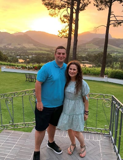 Kate Freed and her husband Alex Freed, who were on their honeymoon in South Africa, were forced to use the government's hotel quarantine scheme on their return. PA